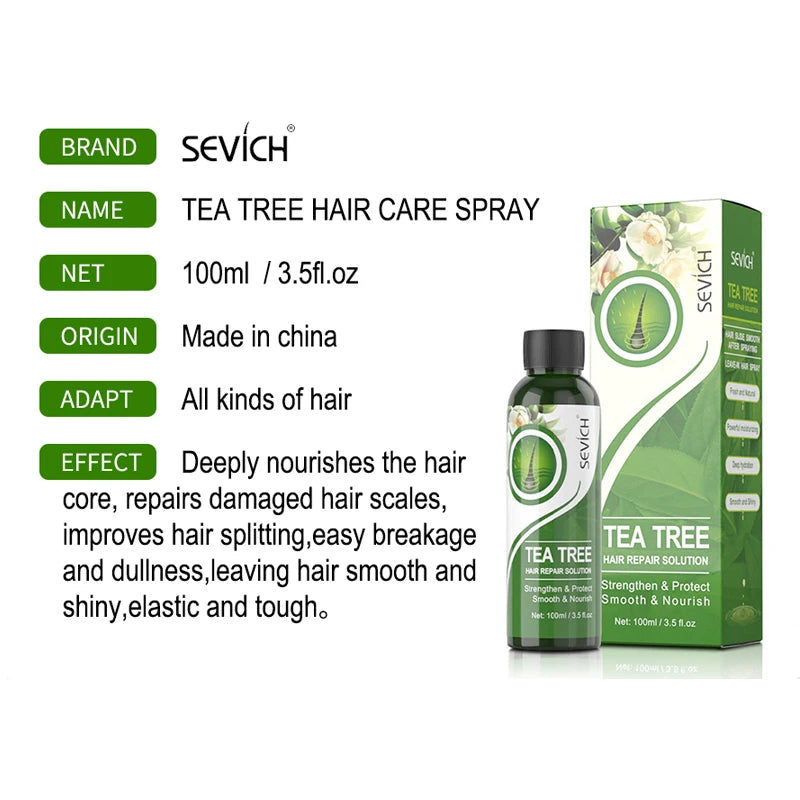 Tea Tree smoothing spray treatment for dry hair. - My Store