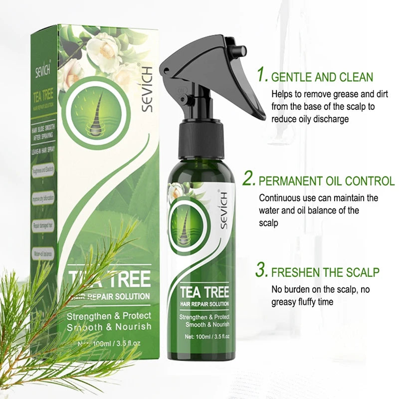 Tea Tree smoothing spray treatment for dry hair. - My Store