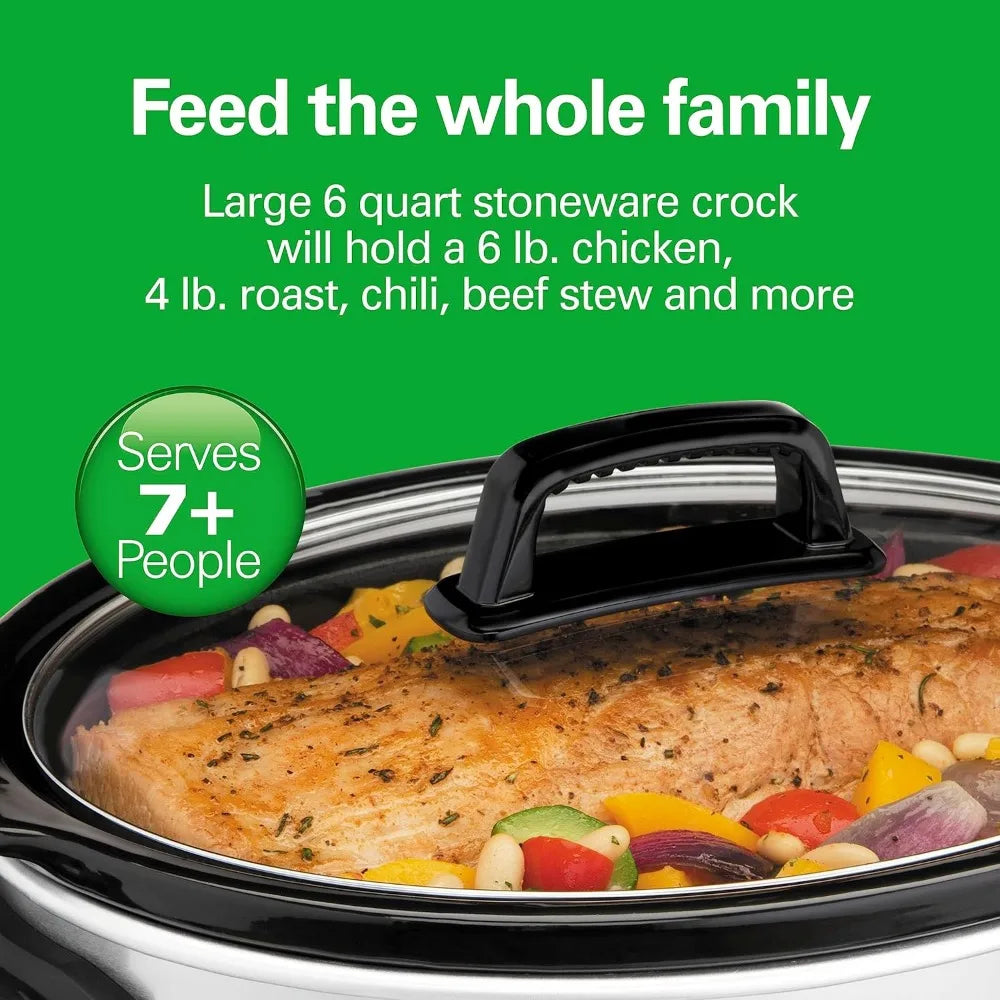 Multi-functional pot, 6-quart with glass lid and dishwasher-safe. - My Store