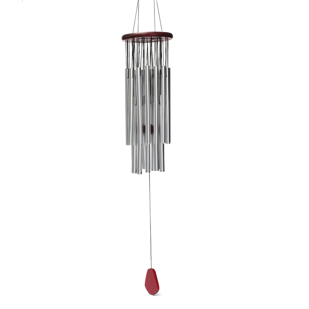 Silver Tubes Wind Chime, Hanging Bell Outdoor Decoration. - My Store