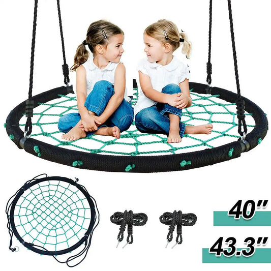 Children's outdoor swing net, sturdy hanging chair. - My Store